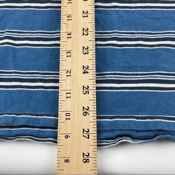 Wrangler Jeans Co Polo Mens XL Blue Striped - Picture 6 of 9